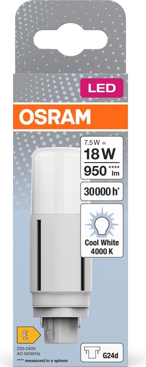 Produktbild Osram Dulux D (G24d, 7.50 W, 950 lm, 1 x, E)