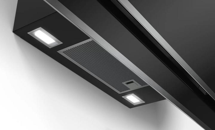 Actual product image Bosch Hausgeräte Series 4 wall-mounted fair 90 cm clear glass black printed DWK97IM60 (Wall hood)