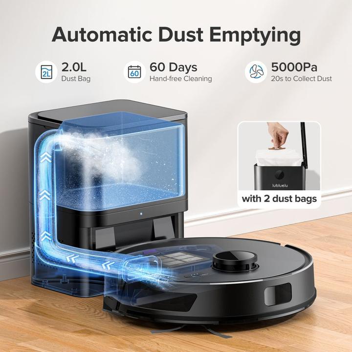 Actual product image Lubluelu Vacuum cleaner L15 Plus robot vacuum cleaner with self-empty station (Robot vacuum)