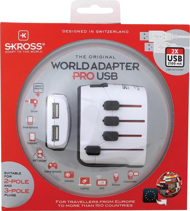 Actual product image Skross World Adapter Pro USB