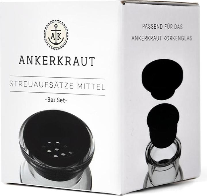 Produktbild Ankerkraut Gewürze Korkenglas Streuaufsatz mittlere Lochgrösse (Diverse Gewürze)
