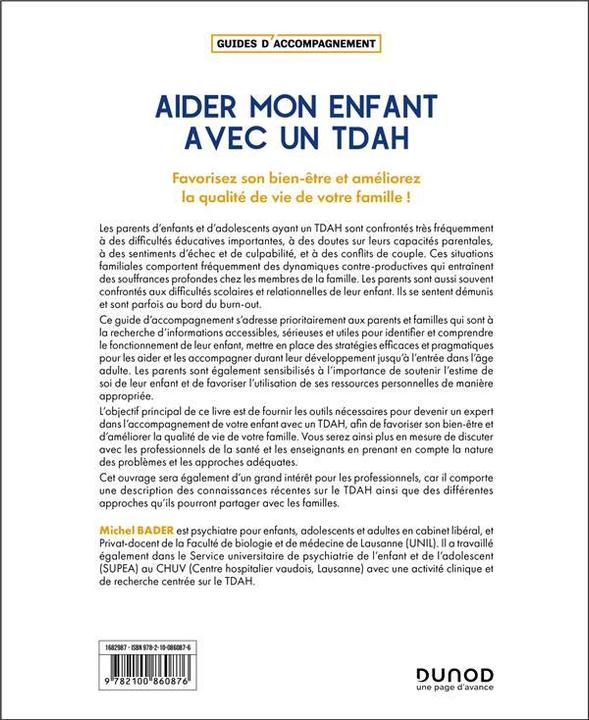 Produktbild Aider mon enfant avec un TDAH (Französisch, Bader Michel, 2024)