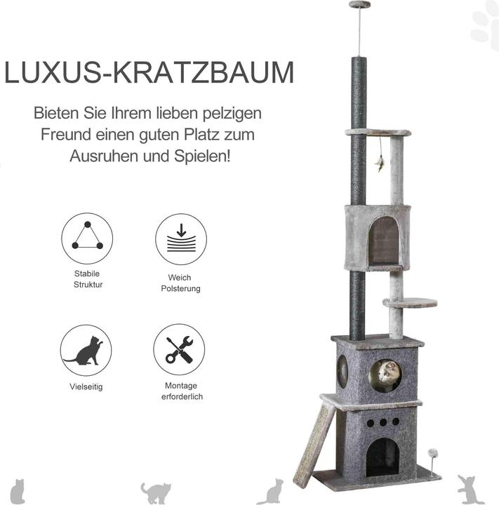 Produktbild Jamb Katzenbaum (255 cm, Hellgrau)