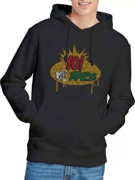 Immagine prodotto Yo! MTV Raps Felpa con Cappuccio Logo Uomo (L)