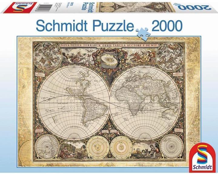 Schmidt Spiele Historische Weltkarte (2000 Teile)