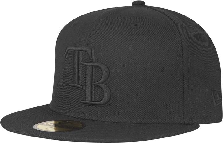 New Era 59Fifty Cap - MLB BLACK Tampa Bay Rays - 7 1/8 (7 1/8)