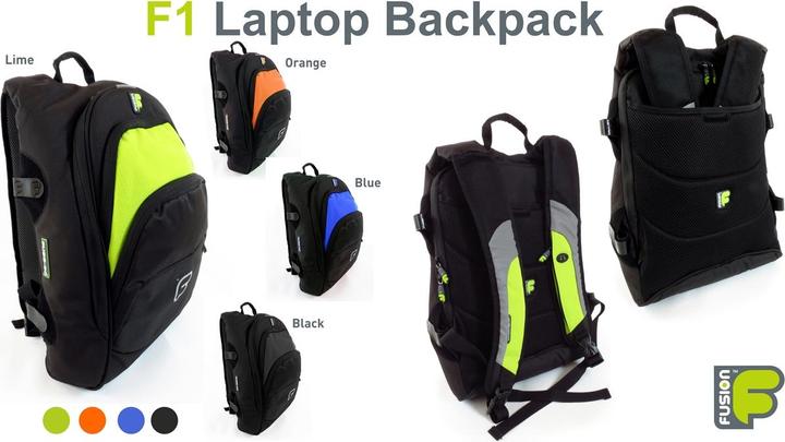 Image du produit Fusion Sac à dos pour ordinateur portable F1 Noir/Orange (Guitare électrique)