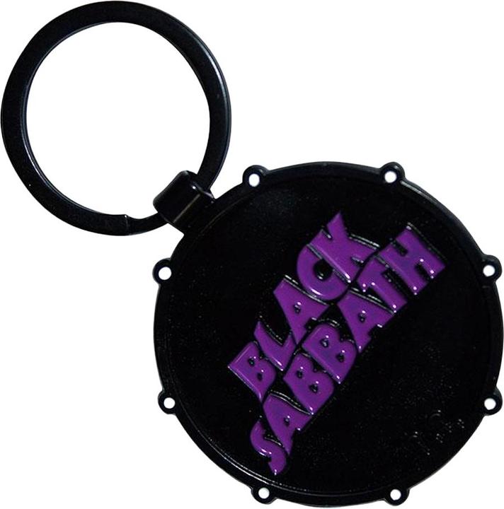 Actual product image Black Sabbath Wavy Logo Double Sided Keyring