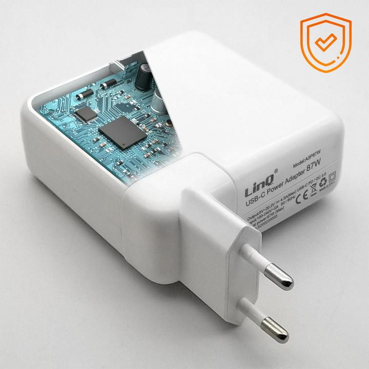 Produktbild LinQ 87W Netzladegerät, USB-C Kabel, 2m (87 W)