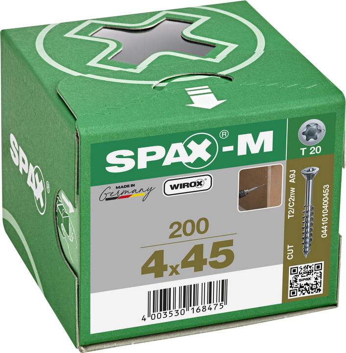 Image du produit Spax Vis autotaraudeuses M SK T20 4,0x45 mm (200 Vis par pièce)