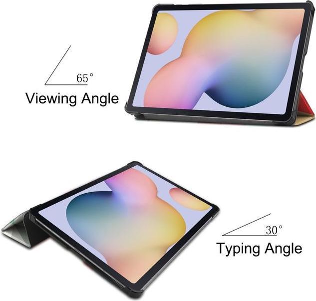 Actual product image MU Style Triple folding cover with pattern (Galaxy Tab S7)