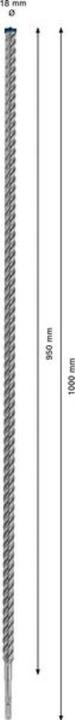 Produktbild Bosch Professional Zubehör EXPERT SDS plus-7X Hammerbohrer, 18 x 950 x 1000 mm (18.0 mm)