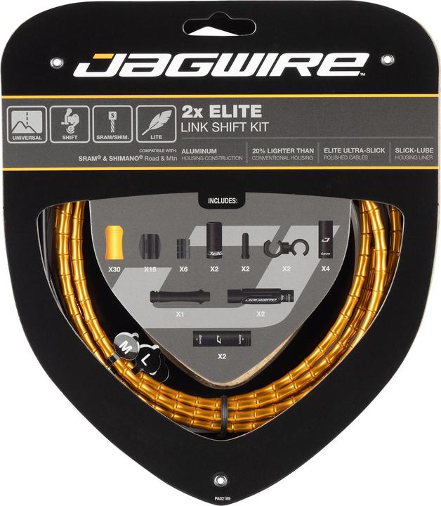 Produktbild Jagwire RCK622 2X Elite Link Shift Kit, gold
