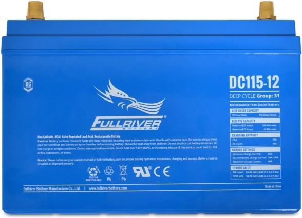Produktbild Fullriver AGM-Batterie DC115-12 (12 V, 115 Ah)