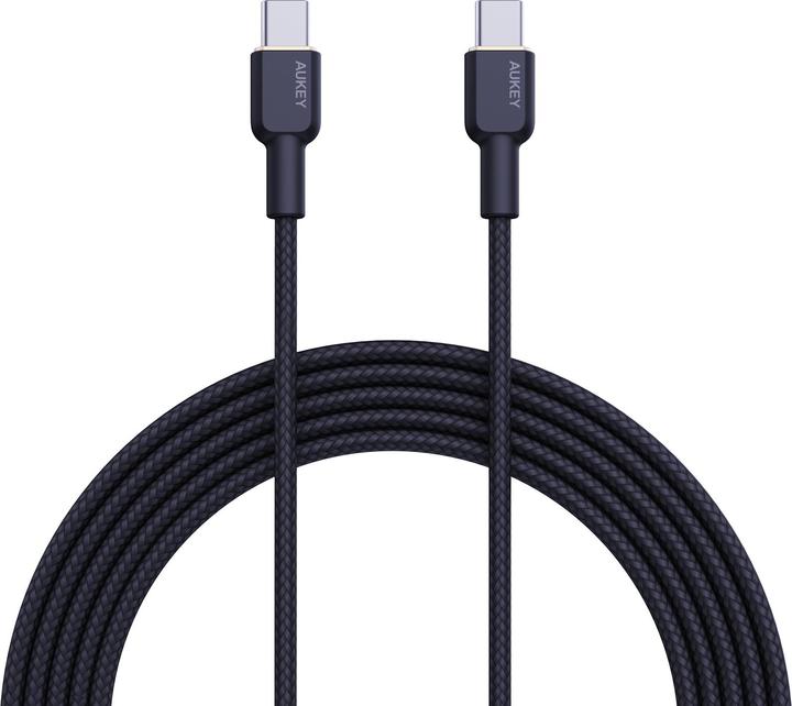 Image du produit Aukey Câble USB-C - USB-C, PD 60W, 1.8 m (1.80 m, USB 3.2 Gen 1, 60 W)