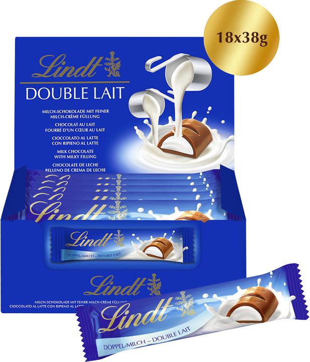 Produktbild Lindt Schokoladenriegel Doppelmilch (684 g)