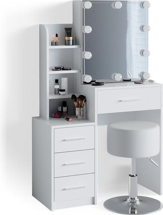 Produktbild Vicco Conrada mit Hocker und Beleuchtung (80 x 36 x 132 cm)