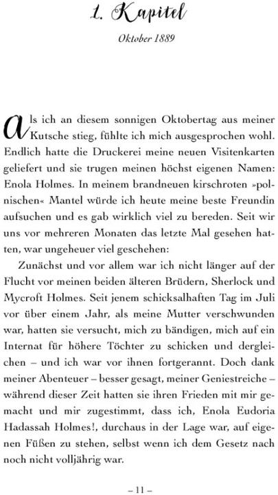 Actual product image Der Fall der eleganten Eskapade (German, Nancy Springer, 2022)