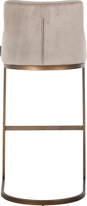 Produktbild Richmond Interiors Barstuhl Bolton khaki gold gebürstet 103