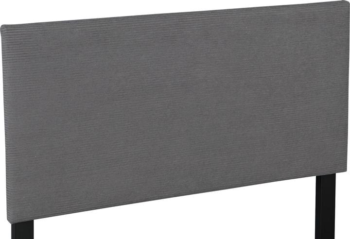 Produktbild Corium Polsterbett Juva Cord mit Lattenrost 90x200 cm Grau (90 x 200 cm)