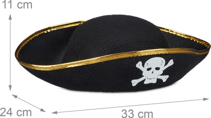 Produktbild Relaxdays Piratenhut