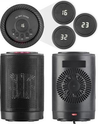 Produktbild Carlo Milano Digitaler Keramik-Tisch-Heizlüfter mit Oszillation (1200 W)