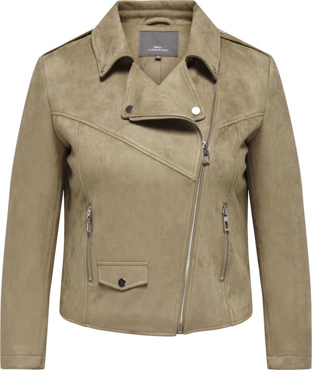 Actual product image Only Fly-away collar curve jacket Biker jacket in leather look (44)
