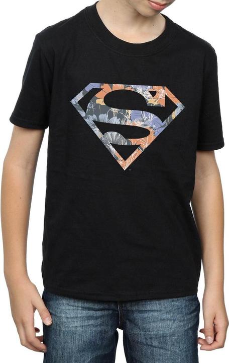 Immagine prodotto Superman Floral Logo 2 Maglietta Ragazzi (140, 146)