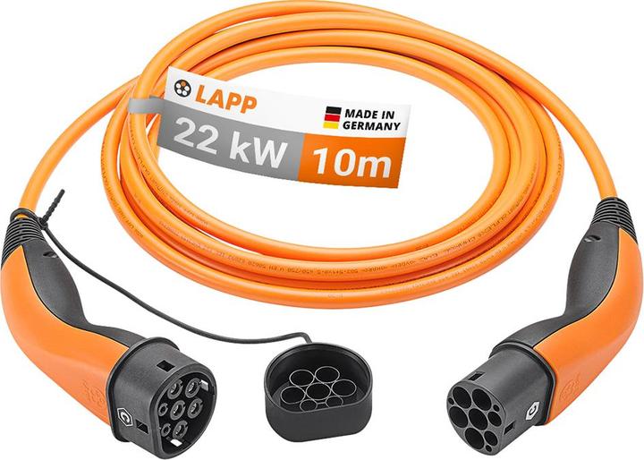 Productafbeelding Lapp Mobility EV-TYP2 (Type 2, 22 kW, 32 A, 10 m)