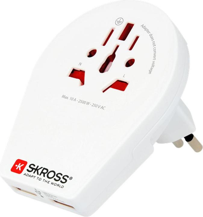 Produktbild Skross Country World to CH Italy Brazil USB