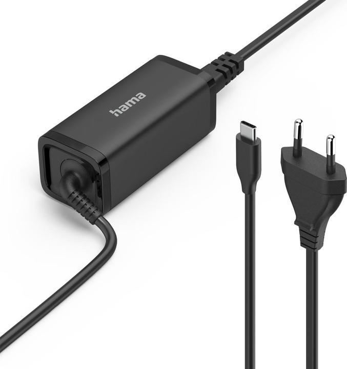 Actual product image Hama Universal-USB-C-Notebook-Netzteil, GaN, Power Delivery (PD), 5-20V/65W (65 W)