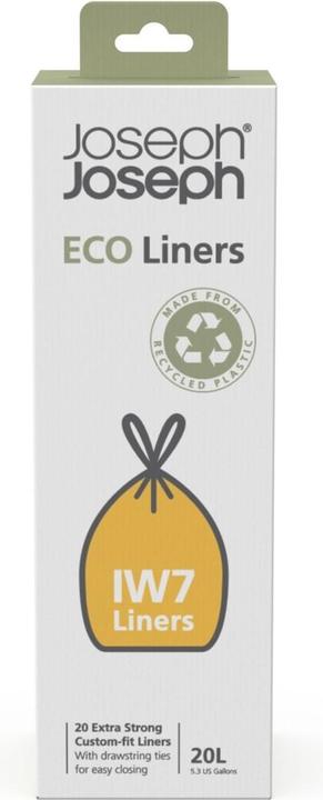 Joseph Joseph IW7 20 L Eco Müllbeutel Recycelte Müllbeutel 20erPack Grau (20 x, 20 l)