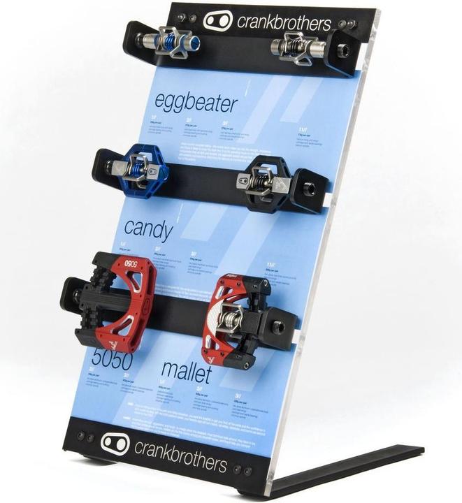 Crankbrothers Pedal DISPLAY/THEKENAUFSTELLER für 6 Pedale (OHNE BESTÜCKUNG) SALE