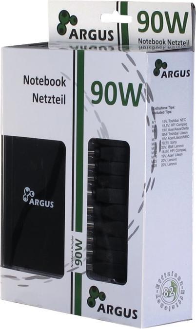 Produktbild Intertech Argus USN90-UCB Notebook Universaladapter inkl USB-Port automatisch anpassende Voltzahl (90 W)