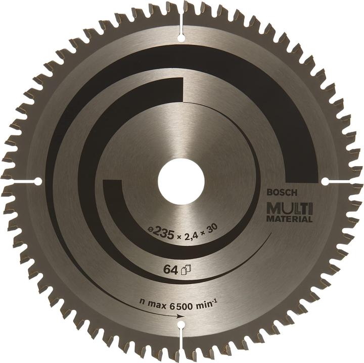 Bosch Professional Zubehör PRO Multi Material Kreissägeblatt, 235 x 2,4 x 30 mm