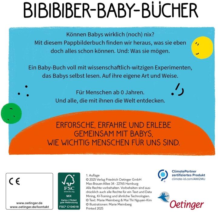 Produktbild BiBiBiber hat da mal 'ne Frage. Warum können Babys nix? Mensch & Gesicht (Deutsch)