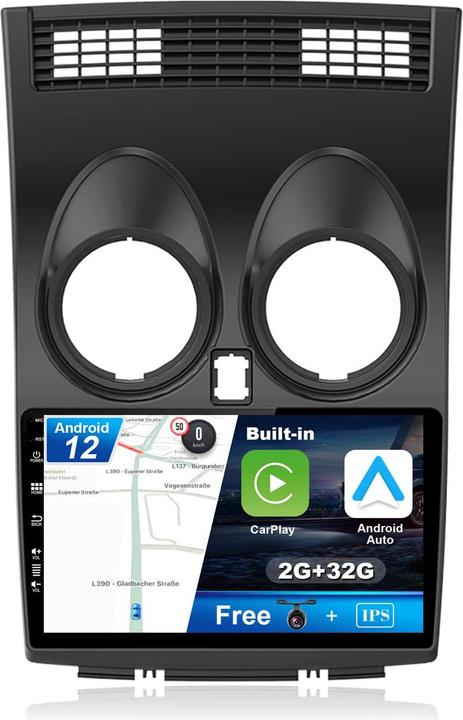 Produktbild Joyx Navi Android 12 Autoradio fuer Nissan Qashqai J10