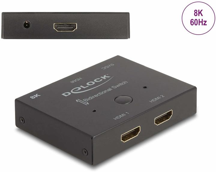 Actual product image Delock Switch 2-1 8K 60 Hz HDMI, number of inputs