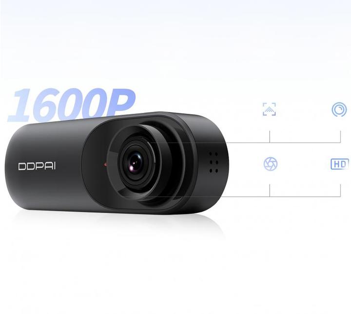 Productafbeelding DDpai Dash camera Mola N3 Pro, 1600p/30fps + 1080p/25fps (WiFi, GPS-ontvanger, Ingebouwde microfoon, Volledige HD)