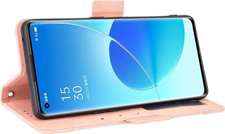 Actual product image Cover-Discount OPPO Reno6 Pro - Case with many card slots pink (Oppo Reno 6 Pro 5G)