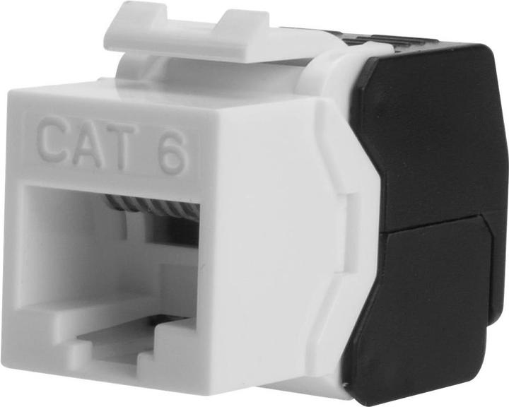 Produktbild Digitus CAT 6 Keystone Jack, ungeschirmt, RJ45 zu LSA, werkzeugloser Anschluss, inkl. Kabelbinder, 2 St (Keystone Modul)