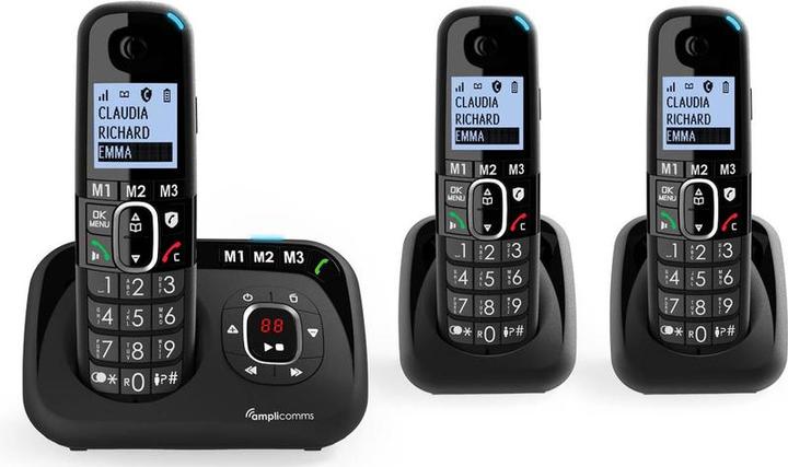 Image du produit amplicom amplicomms BigTel 1583 DECT Téléphone à grosses touches noir