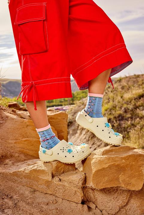 Actual product image Crocs Classic Floral Cut Out Clog (37, 38)