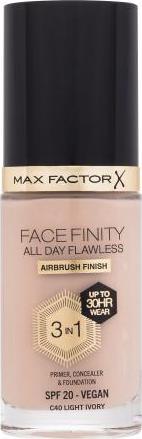 Actual product image Max Factor Podkład FACEFINITY All Day Flawless 3in1 nr C40 Light Ivory 30ml (C40 Light Ivory)