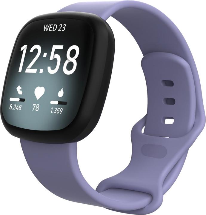Produktbild Cover-Discount Fitbit Versa 4 / Sense 2 - Silikon Ersatzarmband violett (Silikon)