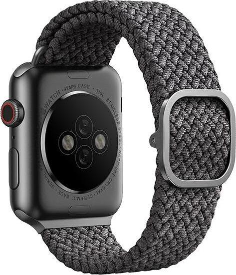 Produktbild Uniq Aspen Bracelet Tresse Apple Watch 44 42mm Gris Granite (Kunststoff)