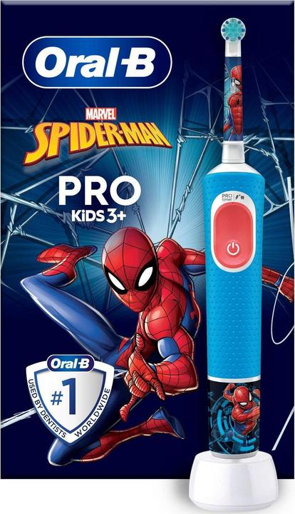 JTI Elektrische Zahnbürste Vitality Pro Kids Spiderman HBOX (Oszillierende Zahnbürste)