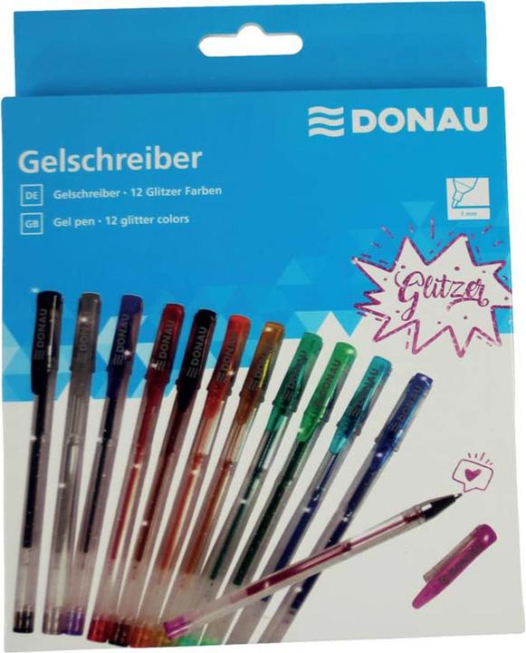 Actual product image Donau 5110100-99 Gel pen - 12 colours with glitter, case (1 x)