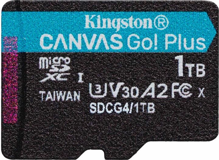 Kingston Card Canvas Go Plus MicroSD 1TB (1000 GB, microSDXC, U3, UHS-I)