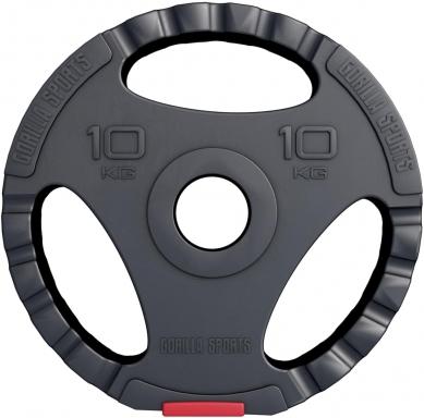 Produktbild Gorilla Sports Hantelscheibe Olympia 50/51mm (1 x 10 kg)